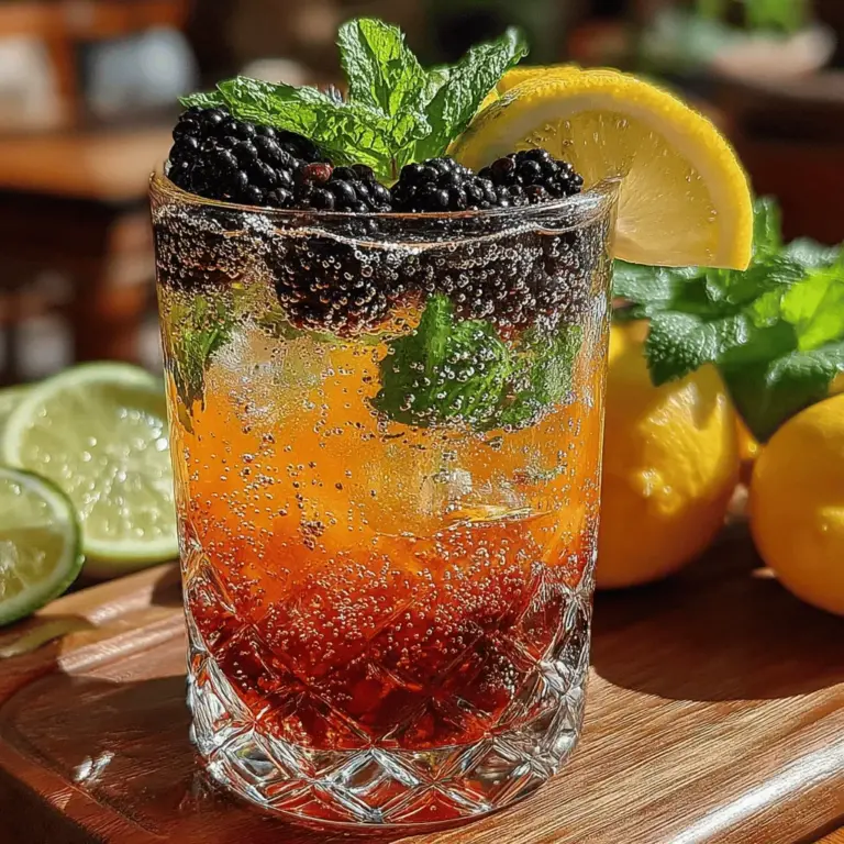 As the sun shines brighter and the days grow longer, nothing quite compares to the refreshing taste of a well-crafted summer drink. Enter the Sparkling Blackberry Lemon Spritz, a vibrant concoction that perfectly encapsulates the essence of summer. This delightful beverage is not only visually stunning with its deep purple hue but also incredibly refreshing, making it an ideal choice for gatherings, picnics, or simply enjoying a moment of relaxation at home.