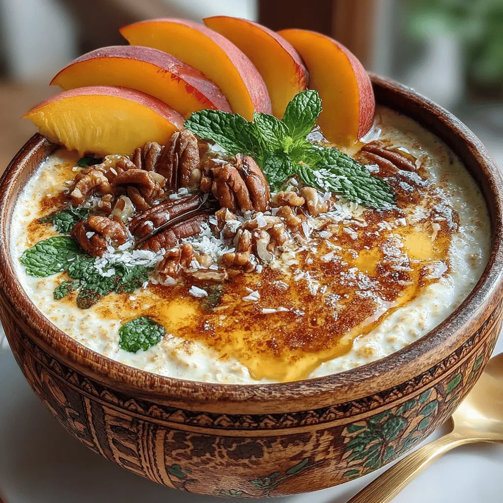 When it comes to starting your day with a nutritious and satisfying meal, overnight oats have quickly emerged as a favorite choice for many health-conscious individuals. These no-cook oats provide a convenient and versatile breakfast option that can easily fit into any busy lifestyle. With a simple mix of ingredients left overnight in the fridge, you can wake up to a delicious meal that requires minimal effort. For this summer, we’re elevating the classic overnight oats with a delightful twist—introducing the Peach Cobbler Overnight Oats, a recipe that perfectly showcases the sweet, juicy flavors of ripe peaches.