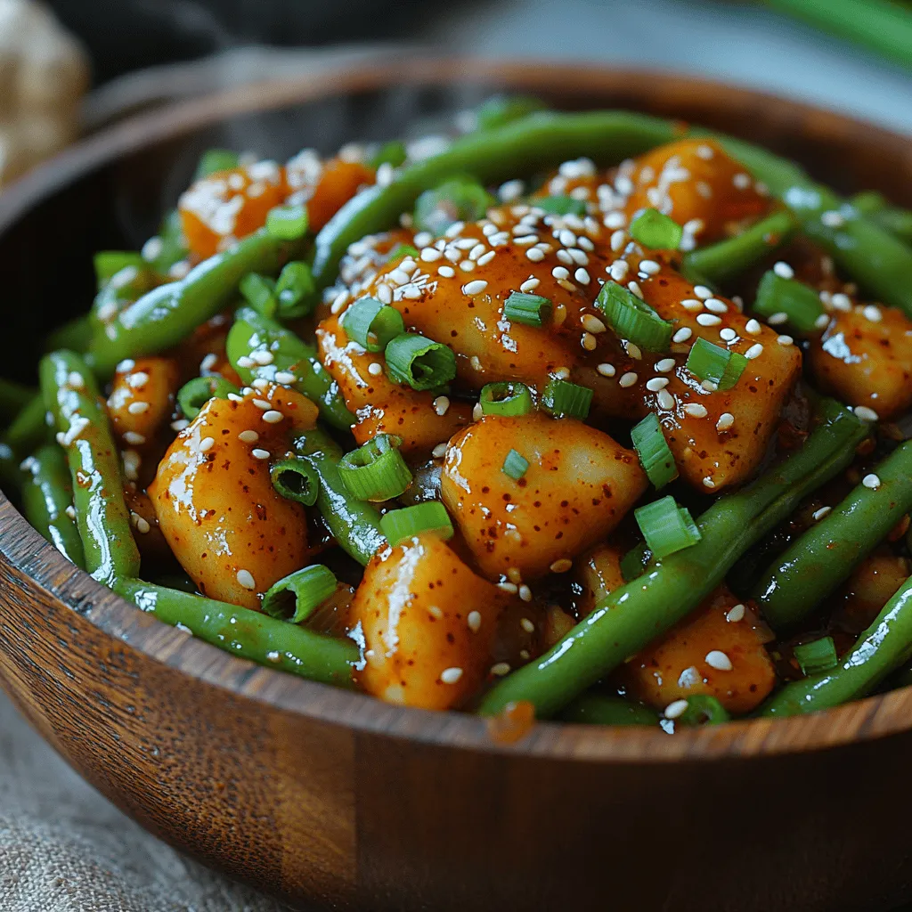 Szechuan cuisine is renowned for its bold flavors, vibrant colors, and dynamic textures, making it one of the most beloved culinary traditions in China. Originating from the Szechuan province, this style of cooking is characterized by its liberal use of spices, particularly Szechuan peppercorns, which impart a distinctive numbing heat that enhances the overall dining experience. Among the myriad of dishes that showcase the region’s culinary prowess, the Fiery Szechuan Green Bean Stir-Fry stands out as a perfect representation of Szechuan’s signature spice and freshness, making it an ideal addition to any meal, whether served as a side or as the star of the dinner table.