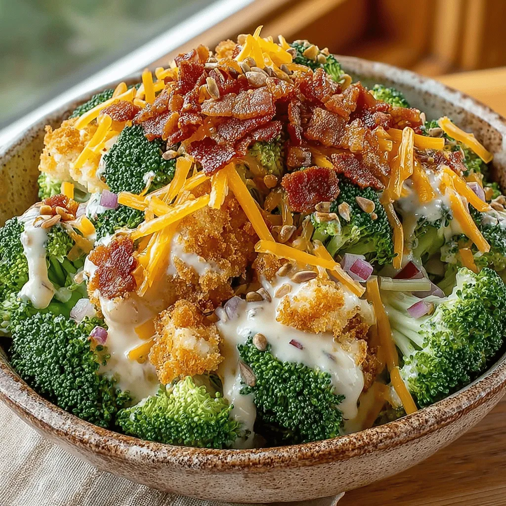 The Zesty Broccoli Bacon Bliss Salad is a vibrant and delicious dish that brings together the earthy crunch of fresh broccoli, the savory goodness of crispy bacon, and a tangy dressing that ties it all together. This salad isn’t just a side dish; it’s a celebration of flavors and textures that can elevate any meal. Whether you’re looking for a light lunch, a potluck contribution, or a refreshing side for dinner, this salad fits the bill perfectly.