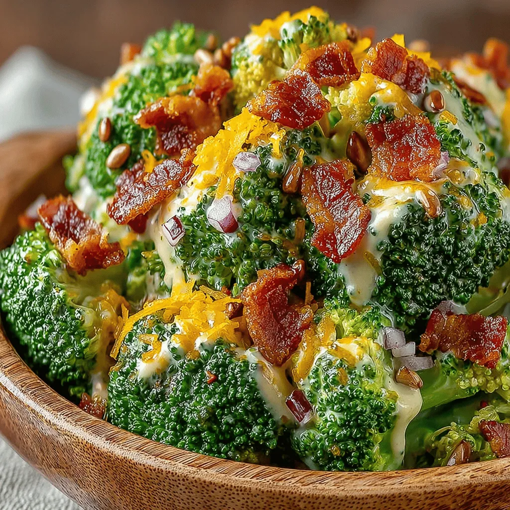 The Zesty Broccoli Bacon Bliss Salad is a vibrant and delicious dish that brings together the earthy crunch of fresh broccoli, the savory goodness of crispy bacon, and a tangy dressing that ties it all together. This salad isn’t just a side dish; it’s a celebration of flavors and textures that can elevate any meal. Whether you’re looking for a light lunch, a potluck contribution, or a refreshing side for dinner, this salad fits the bill perfectly.