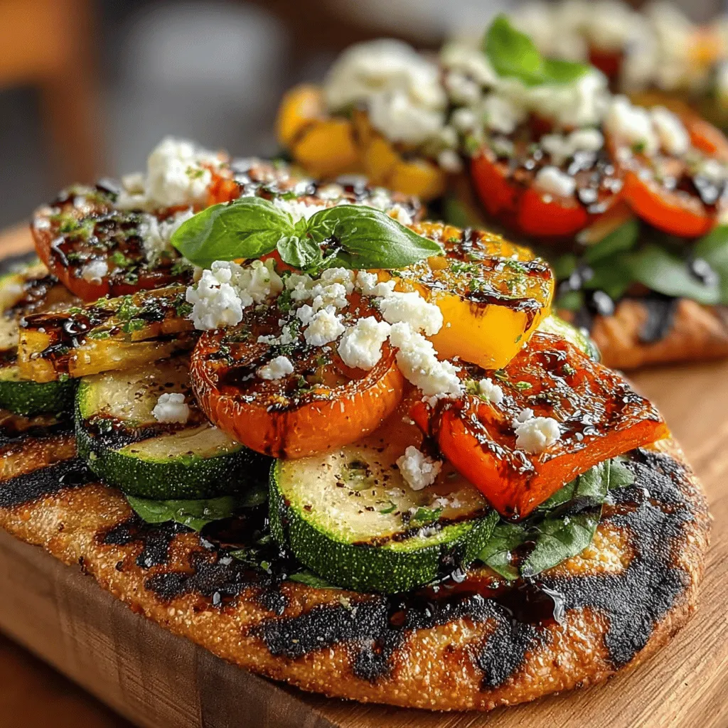 Feta cheese is a standout ingredient in grilled veggie flatbread pizza, bringing a unique tanginess that complements the sweetness of grilled vegetables. This crumbly cheese not only adds a burst of flavor but also elevates the nutritional profile of your pizza by contributing a good source of protein and calcium. The creaminess of feta balances well with the smokiness of the grilled veggies, creating a harmonious blend that tantalizes the taste buds. For those looking to reduce calorie intake, consider using a reduced-fat feta option while still enjoying its rich flavor.