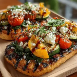 Feta cheese is a standout ingredient in grilled veggie flatbread pizza, bringing a unique tanginess that complements the sweetness of grilled vegetables. This crumbly cheese not only adds a burst of flavor but also elevates the nutritional profile of your pizza by contributing a good source of protein and calcium. The creaminess of feta balances well with the smokiness of the grilled veggies, creating a harmonious blend that tantalizes the taste buds. For those looking to reduce calorie intake, consider using a reduced-fat feta option while still enjoying its rich flavor.