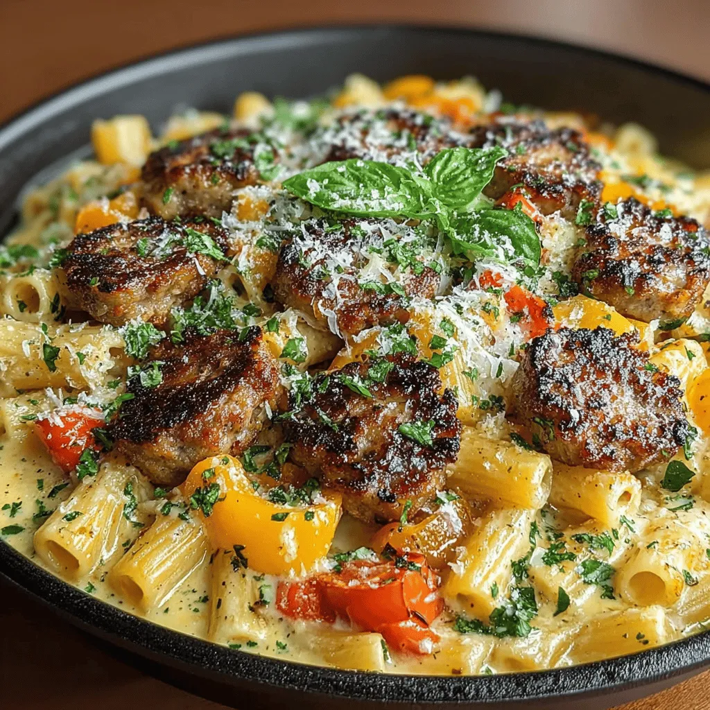 When it comes to weeknight dinners, few meals can compete with the comforting embrace of a creamy sausage and pepper pasta skillet. This dish not only delivers a punch of flavor but also provides a satisfying and hearty meal that can be whipped up in no time. Ideal for busy families or anyone looking to enjoy a quick yet delicious meal, this recipe combines the robust flavors of Italian sausage, vibrant bell peppers, and a luxuriously creamy sauce. The result is a dish that is both simple to prepare and deeply satisfying.