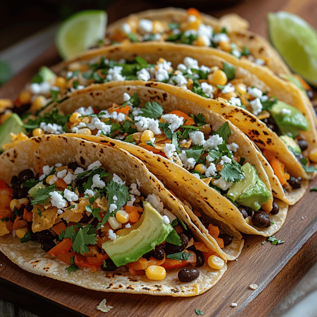 In the world of vibrant, plant-based cuisine, Spicy Crunchy Veggie Tacos stand out as a mouthwatering choice that delights both the palate and the eyes. These tacos are not just a meal; they represent a celebration of flavors, colors, and textures that are sure to appeal to everyone, whether you're a dedicated vegan or simply looking to incorporate more plant-based options into your diet. The fusion of fresh vegetables, robust spices, and a hint of smokiness creates a satisfying dish that is perfect for any occasion—be it a casual weeknight dinner, a fun taco night with friends, or a festive gathering.