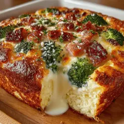 Breakfast is often heralded as the most important meal of the day, serving as a crucial fuel source that helps kickstart our metabolism and set the tone for our daily activities. A nourishing breakfast can improve mood, enhance cognitive function, and provide the energy needed to tackle the challenges ahead. Among the plethora of breakfast options available, the Cheesy Ham and Broccoli Breakfast Bake stands out as a delightful and balanced choice. This dish artfully combines protein-rich ham, vibrant broccoli, and creamy cheese, creating a flavorful and satisfying start to your day.