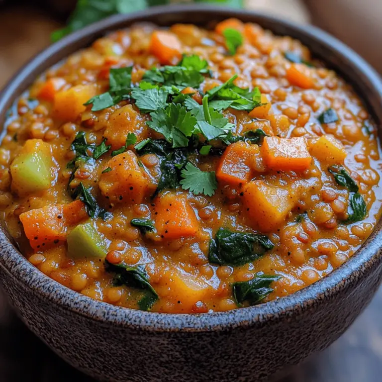 If you're looking to warm your soul and nourish your body, Comforting Hearty Lentil Spinach Dhal is the perfect dish to add to your repertoire. This delightful recipe encapsulates the essence of comfort food, blending rich flavors and wholesome ingredients into a satisfying meal. Lentil dhal is not just a staple in vegetarian and vegan diets; it’s a beloved dish that resonates with anyone who appreciates the hearty, earthy taste of lentils paired with the vibrant greens of spinach.