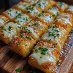In the delightful realm of homemade bread, few recipes evoke the same sense of comfort and satisfaction as Garlic Bliss Crunch Sticks. This irresistible combination of garlic, aromatic herbs, and a golden, cheesy topping creates a culinary experience that transcends mere snacks or side dishes. These breadsticks are not just an accompaniment to your meals; they are a flavorful adventure that can elevate any dining experience to new heights.