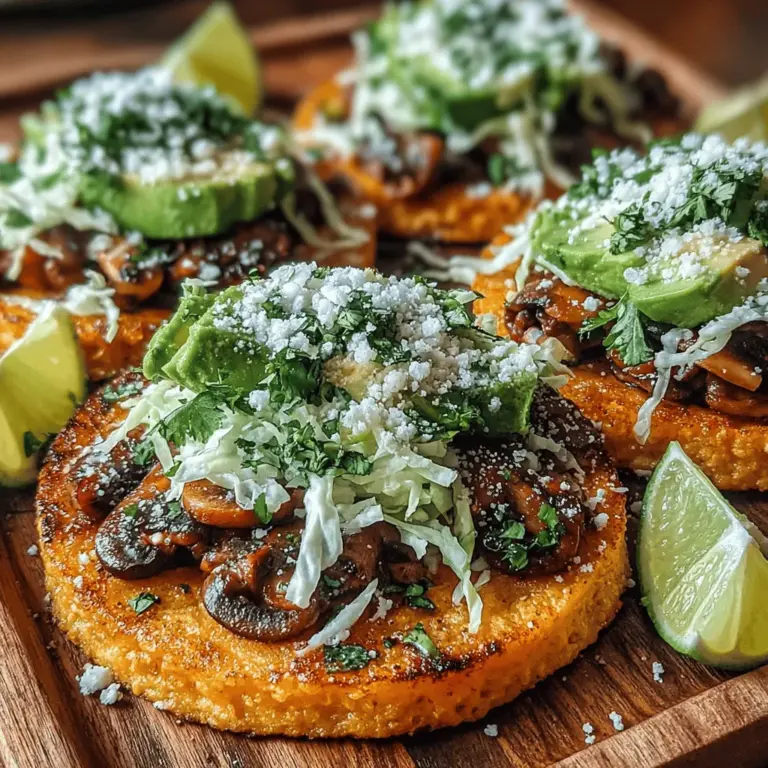 In the world of quick and delicious meals, Sautéed Garlic Mushroom & White Bean Tostadas stand out as a nutritious and flavorful option. This delightful recipe combines the earthy taste of sautéed mushrooms with the creamy texture of white beans, all served atop crispy corn tostadas. Not only is this dish visually appealing, but it also offers a medley of textures and flavors that can satisfy any palate. Perfect for lunch, dinner, or a light snack, these tostadas are not only easy to prepare but also packed with nutrients.