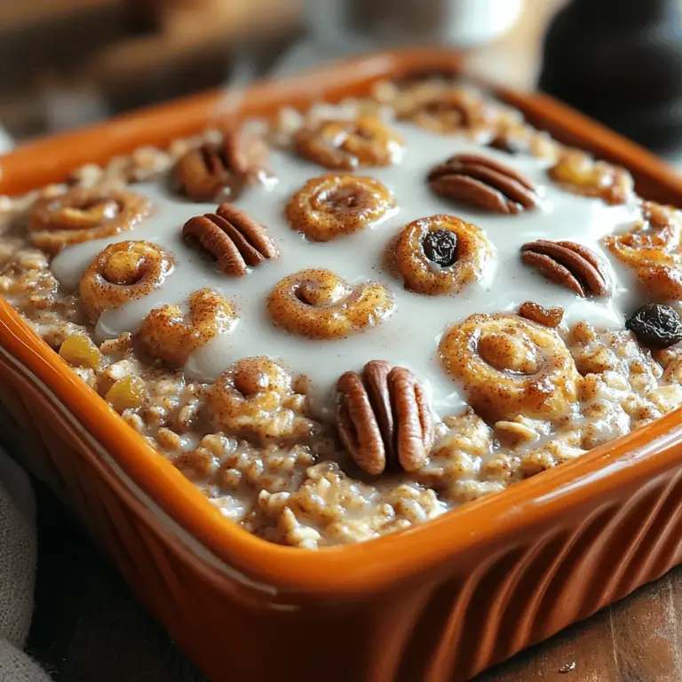 Baked oatmeal is rapidly becoming a staple in modern kitchens, and for good reason. This delightful dish combines the heartwarming flavors of cinnamon rolls with the wholesome goodness of oats, creating a breakfast that is not only comforting but also nourishing. Whether you’re looking for a hearty morning meal or a cozy treat to enjoy with your loved ones, Cozy Cinnamon Roll Baked Oatmeal offers the perfect solution.