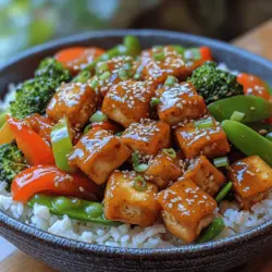 If you're searching for a dish that perfectly marries sweet and savory flavors while delivering wholesome nutrition, look no further than Sweet & Savory Sticky Honey Garlic Tofu Stir Fry. This vibrant dish not only showcases the versatility of tofu but also highlights the delightful blend of honey's sweetness, garlic's robust flavor, and the umami richness of soy sauce. The result is a stir fry that is both satisfying and nourishing, making it an ideal option for busy weeknight dinners or meal prep for the week ahead.