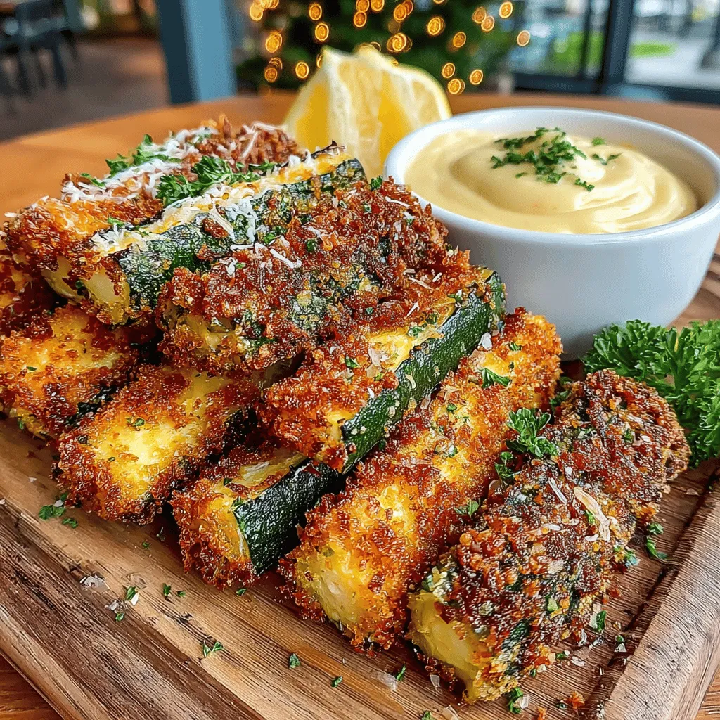 In recent years, the culinary world has shifted towards healthier alternatives that don't compromise on taste. One such delightful option is zucchini fries, a crispy, flavorful snack that offers all the satisfaction of traditional French fries without the added guilt. Zesty Zucchini Fries, combined with a rich and creamy garlic aioli, create a mouthwatering dish that is perfect for any occasion. Whether you're hosting a party, preparing a light lunch, or simply indulging in a cozy night in, this recipe is sure to impress both family and friends.