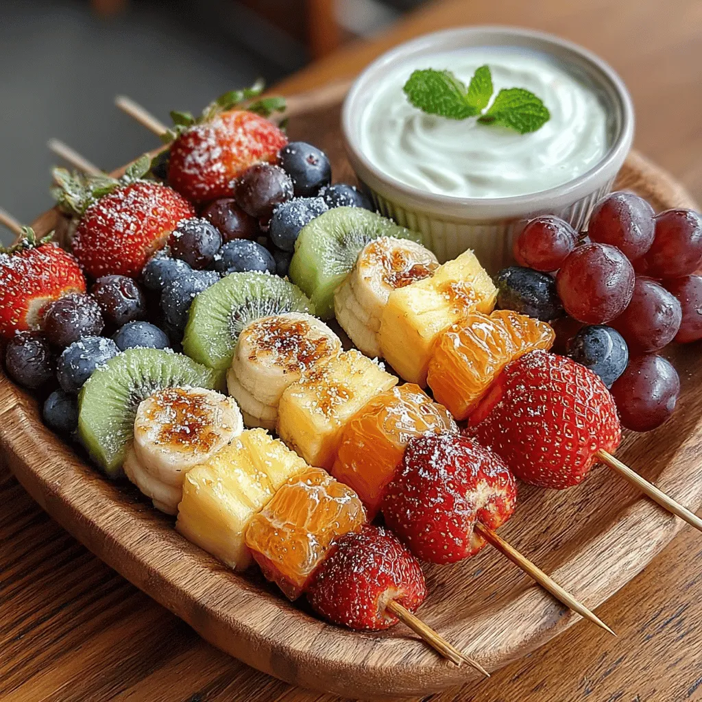 In today's fast-paced world, finding healthy snacks that appeal to both adults and children can be a challenge. Enter Rainbow Fruit Skewers with Creamy Yogurt Dip—a vibrant and nutritious option that not only delights the taste buds but also brings a splash of color to your table. This fun and easy recipe is perfect for any occasion, whether you are hosting a summer picnic, a birthday party, or simply looking for a healthy snack to enjoy at home.