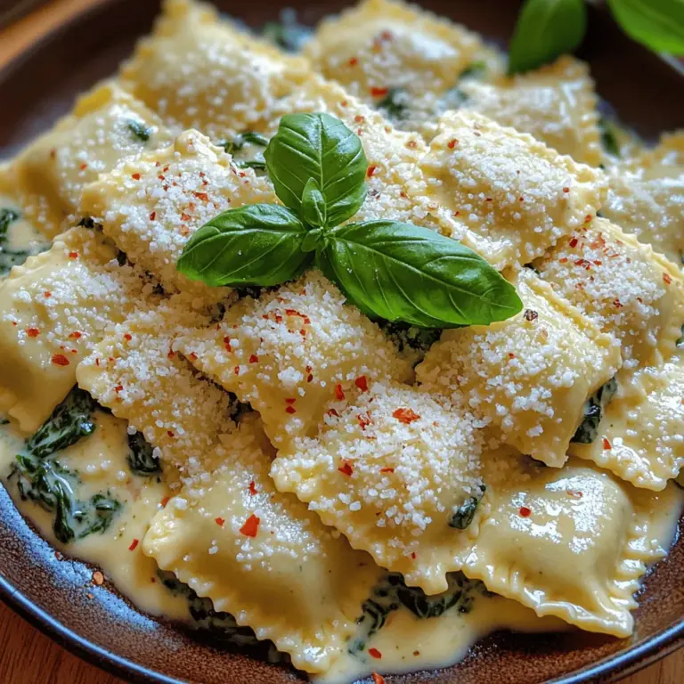 There's something undeniably alluring about the warmth and comfort of homemade dishes. The aroma of freshly cooked ingredients filling your kitchen, the satisfaction of crafting a meal from scratch, and the joy of sharing it with loved ones create an experience that transcends mere nourishment. Among the myriad of delightful recipes that embody this spirit, creamy spinach ricotta ravioli stands out as a true masterpiece. This dish captures the essence of Italian cuisine, serving as a hearty yet elegant option for any occasion.