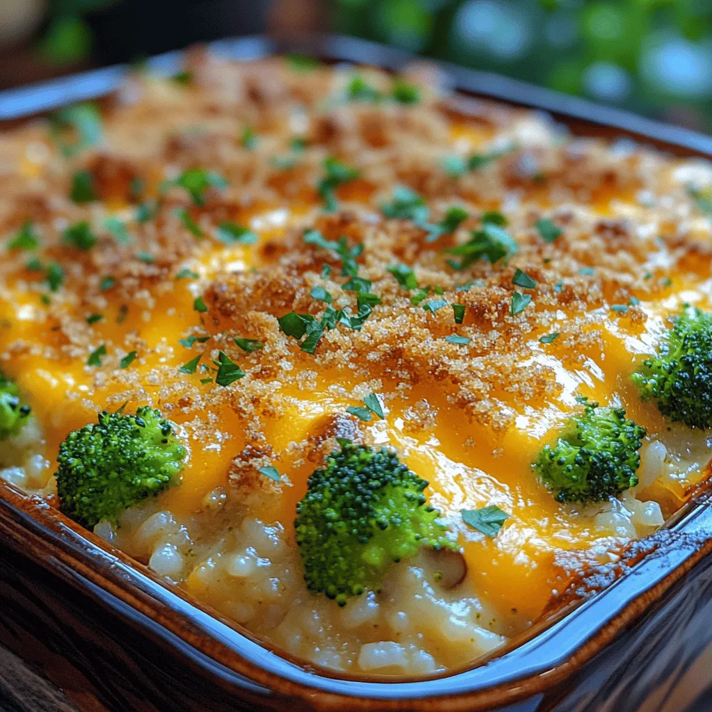 In the heart of every home, comfort food reigns supreme, offering a sense of warmth and nostalgia that transcends generations. Among these beloved dishes, the Cheesy Broccoli Bliss Casserole stands out as a harmonious blend of flavors and textures that delights the palate and warms the soul. This casserole, brimming with vibrant green broccoli and rich, gooey cheese, is not just a meal; it’s an experience that brings families together around the dinner table, making it an ideal choice for any occasion—from casual weeknight dinners to festive gatherings.