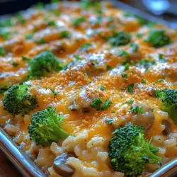 In the heart of every home, comfort food reigns supreme, offering a sense of warmth and nostalgia that transcends generations. Among these beloved dishes, the Cheesy Broccoli Bliss Casserole stands out as a harmonious blend of flavors and textures that delights the palate and warms the soul. This casserole, brimming with vibrant green broccoli and rich, gooey cheese, is not just a meal; it’s an experience that brings families together around the dinner table, making it an ideal choice for any occasion—from casual weeknight dinners to festive gatherings.