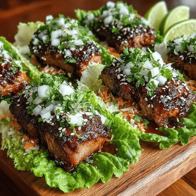 Sticky honey soy chicken lettuce cups are a delightful fusion of flavors and textures, offering a healthy yet satisfying meal option that can be whipped up in no time. This dish combines tender marinated chicken with the crispness of fresh lettuce, creating a refreshing and exciting way to enjoy your protein. Whether you're looking for a quick weeknight dinner, a stylish appetizer for gatherings, or a light lunch that doesn't skimp on flavor, these lettuce cups are sure to impress.