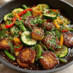 In the world of healthy eating, stir-fries stand out for their versatility and ease of preparation. They allow for a quick assembly of fresh ingredients that can be cooked in a matter of minutes while retaining their nutrients and vibrant flavors. Among the myriad of stir-fry recipes, the Zesty Zucchini Tofu Stir Fry shines as a colorful and nutrient-packed option that appeals to a variety of palates. Featuring firm tofu as a protein source and an array of fresh vegetables, this dish is perfect for both weeknight dinners and meal prep.