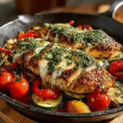 Neapolitan Chicken Skillet Delight is a culinary tribute to the vibrant and rich flavors of Naples, Italy. This dish captures the essence of Neapolitan cooking, which is known for its emphasis on fresh ingredients and simple yet bold flavors. Originating from a region celebrated for its pizza and pasta, this one-pan meal combines the delightful tastes of tender chicken, colorful vegetables, and aromatic herbs, delivering a taste of Italy right in your kitchen.