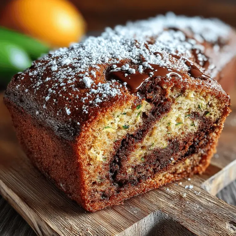 Before diving into the baking process for your Zucchini Chocolate Marble Loaf, it’s essential to preheat your oven. Preheating ensures that your loaf bakes evenly from the moment it enters the oven. A properly heated oven helps the batter rise correctly, creating a light and airy texture while allowing the flavors to meld beautifully.