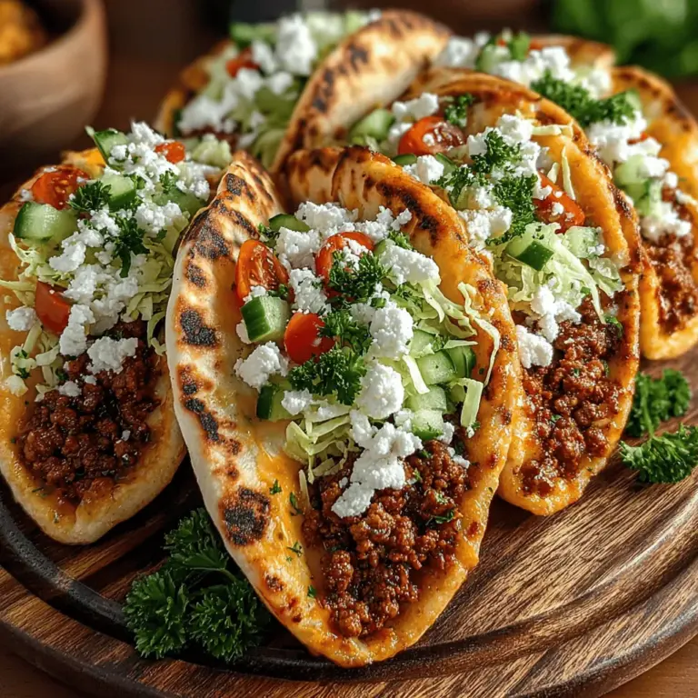 The appeal of Mini Turkey Pita Pockets lies in their versatility and ease of preparation. Ground turkey, a lean protein, serves as the star of this dish, making it a healthy alternative to traditional meats. Paired with creamy hummus and fresh vegetables, these pockets offer a satisfying crunch and a burst of flavor in every bite. The pocket format is not only fun for eating but also allows for endless customization, making it easy to cater to various dietary preferences and occasions.
