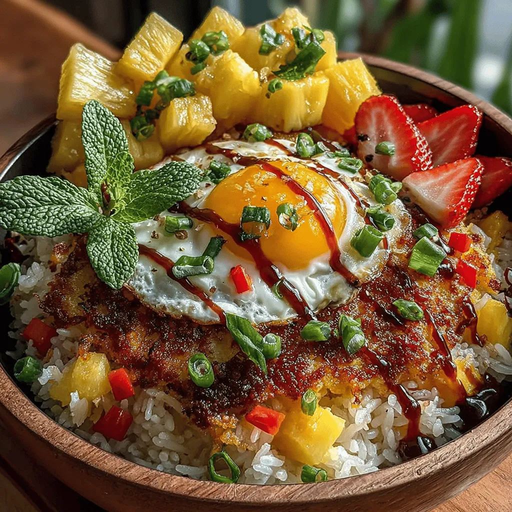 In the world of fusion cuisine, few dishes stand out quite like Tropical Fruit Pizza Fried Rice. This innovative recipe takes the classic comfort of fried rice and elevates it with the vibrant flavors of tropical fruits, creating a dish that is both visual and gastronomic appeal. It’s not just a meal; it’s an experience that marries the savory notes of traditional fried rice with the sweetness of pineapple, mango, kiwi, and strawberries, offering a refreshing twist that is perfect for any occasion. Whether you're looking to impress guests at a summer gathering or simply want to enjoy a unique family dinner, this recipe is sure to delight.