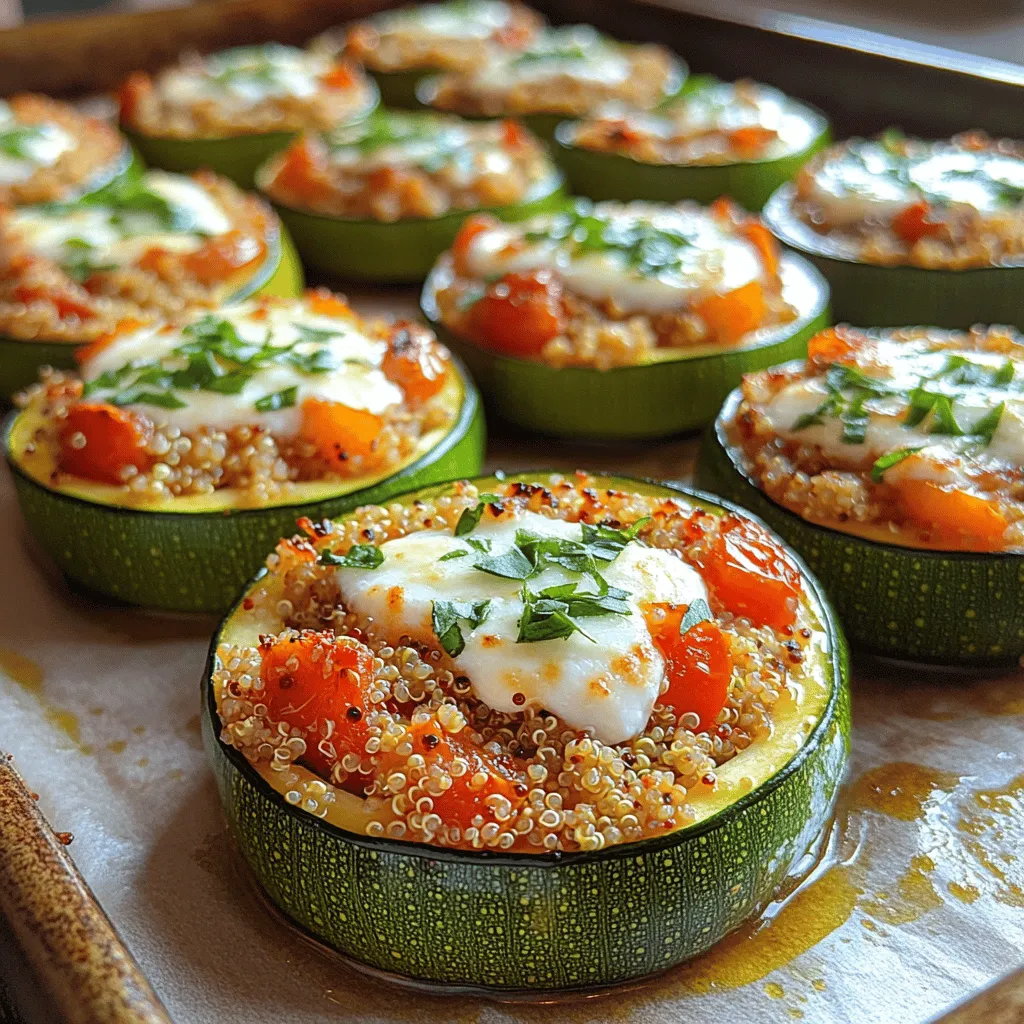 In the realm of healthy eating, many of us grapple with the challenge of incorporating more vegetables into our daily meals. Creative solutions are key, and one such solution is the delectable Mini Quinoa Stuffed Zucchini Rings. This recipe is not just about flavor; it embodies a perfect balance between taste and nutrition. Zucchini, a versatile vegetable, serves as the ideal vessel for a hearty stuffing, while quinoa adds a satisfying dose of plant-based protein. Whether you’re preparing a light appetizer, a vibrant side dish, or a wholesome main course, these stuffed zucchini rings are sure to impress family and friends alike.