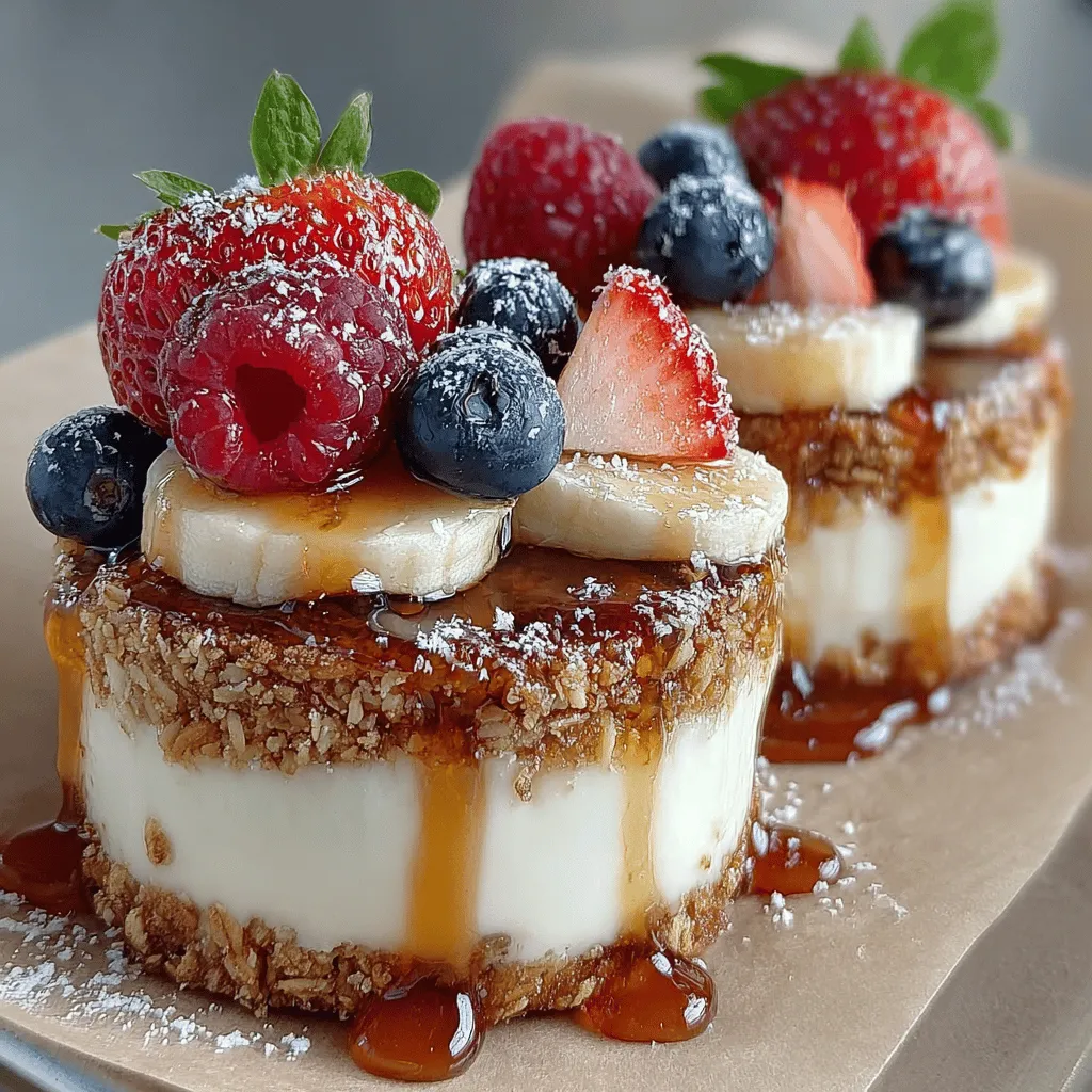 As the summer sun blazes down, the quest for refreshing snacks that keep us cool while delivering a nutritious punch becomes paramount. Look no further than the Frosty Delight Yogurt Granola Sandwich Rounds. This innovative recipe marries the creamy goodness of Greek yogurt with the satisfying crunch of granola and the vibrant flavors of mixed berries, creating a delightful treat that’s both healthy and indulgent. Whether you’re on the hunt for a wholesome dessert or a quick snack to fuel your day, these sandwich rounds are the perfect solution.