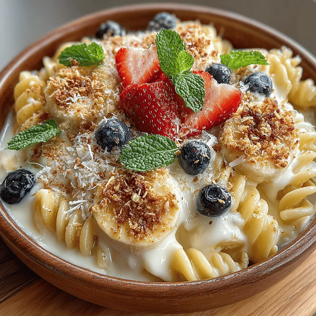 Exploring innovative dessert recipes can bring a delightful twist to your dining experience. The Fruity Delight Pasta Bake is a unique dish that combines the rich flavors of fresh fruits, creamy yogurt, and comforting pasta, resulting in a sweet and satisfying treat. This recipe is not only scrumptious but also offers a wealth of nutritional benefits, making it perfect for family gatherings, casual dinners, or even a special occasion.