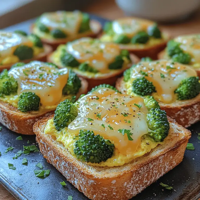 In recent years, healthy breakfast options have surged in popularity, driven by a growing awareness of the importance of nutritious meals to kickstart the day. As people become more conscious of their dietary choices, the demand for quick, wholesome meals has never been higher. Among the myriad of options available, Mini Broccoli Egg Muffin Toasts stand out as a delightful combination of taste, nutrition, and convenience. This recipe not only offers a delicious way to incorporate vegetables into your breakfast but also provides a satisfying snack that can be enjoyed any time of the day.