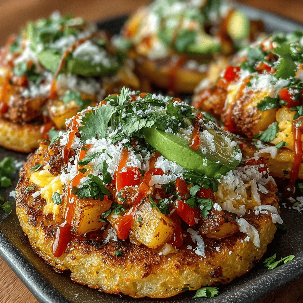 Breakfast is often referred to as the most important meal of the day, and for good reason. A nutritious breakfast sets the tone for the day ahead, providing the energy and nutrients needed to tackle your daily tasks. Among the myriad of breakfast options available, the Mini Breakfast Hash Tostadas stand out as a delightful and innovative choice. This recipe combines traditional breakfast staples into a fun, finger-food format that is not only satisfying but also visually appealing.