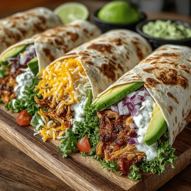 To create a filling that is bursting with flavor, start by combining your prepped ingredients in a large mixing bowl. The key to a balanced flavor lies in the harmony of the ingredients. For the Spicy Hatch Chili Ranch Chicken Wraps, you'll want to ensure that the chicken, hatch chilis, and ranch dressing are mixed thoroughly.