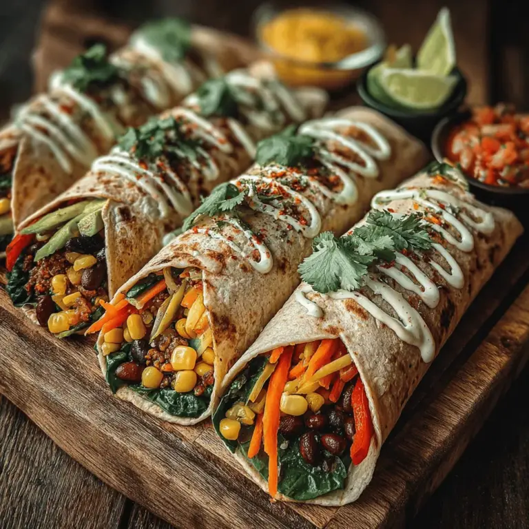 Welcome to a culinary adventure that brings vibrant flavors and healthy ingredients together in a quick and easy meal—Spicy Green Chili Veggie Wraps. This delicious recipe is perfect for lunch, dinner, or a snack, and is designed to be both nutritious and satisfying. Whether you're a busy professional rushing through your workday, a parent searching for wholesome meals for your kids, or someone who simply enjoys the art of good food, these wraps promise to cater to a variety of dietary preferences while delivering on taste.