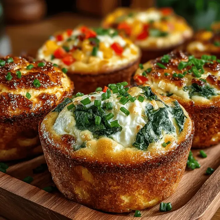 In the quest for a nutritious breakfast or a wholesome snack, Spinach & Egg White Muffin Delights emerge as a standout choice. These delightful muffins are not only packed with flavor but also brimming with essential nutrients, making them an ideal option for health-conscious individuals. Whether you are a busy professional looking for a quick morning meal or a fitness enthusiast in search of a high-protein snack, these muffins can fit seamlessly into your lifestyle.
