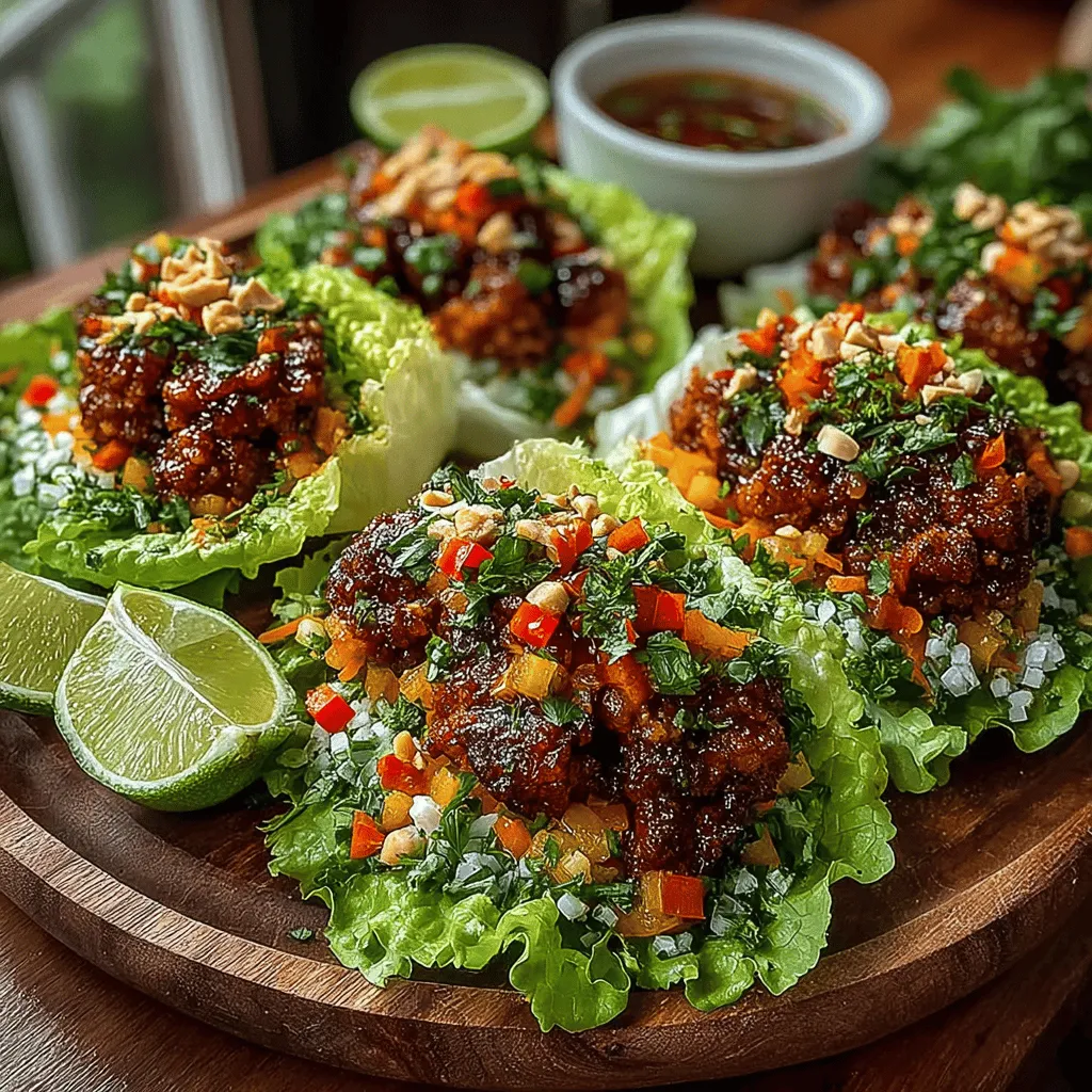 In the quest for a healthy yet satisfying meal, Spicy Baked Chicken Lettuce Wraps stand out as a delicious option that caters to both flavor and nutrition. These wraps are not only easy to prepare but also serve as a vibrant dish that brings a burst of flavors to your table. The combination of lean ground chicken with fresh vegetables and a spicy sauce creates a mouthwatering experience that is hard to resist. With the growing emphasis on healthy eating, lettuce wraps have gained immense popularity, appealing to those looking for lighter meal alternatives without sacrificing taste.