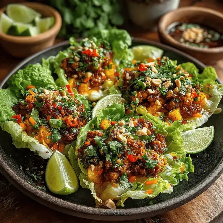 In the quest for a healthy yet satisfying meal, Spicy Baked Chicken Lettuce Wraps stand out as a delicious option that caters to both flavor and nutrition. These wraps are not only easy to prepare but also serve as a vibrant dish that brings a burst of flavors to your table. The combination of lean ground chicken with fresh vegetables and a spicy sauce creates a mouthwatering experience that is hard to resist. With the growing emphasis on healthy eating, lettuce wraps have gained immense popularity, appealing to those looking for lighter meal alternatives without sacrificing taste.