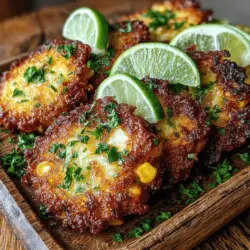 When making your Spicy Hatch Chili Corn Fritter Bites, the batter is key to achieving that delightful texture we all crave. Once you’ve mixed your dry and wet ingredients, the batter should be thick yet pourable, resembling a pancake batter consistency. It should hold together without being overly stiff, allowing it to fluff up when fried. If you find your batter too runny, gradually add a bit more flour until you reach the desired thickness. Conversely, if it’s too thick, a splash of milk or water can help thin it out without compromising the overall flavor.