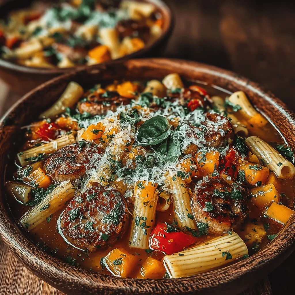 As the leaves begin to change and a crispness fills the air, there's no better way to embrace the autumn season than with a bowl of comforting pasta. The Cozy Autumn Chicken Sausage Pasta is a delightful recipe that encapsulates the warmth and richness of fall. Featuring savory chicken sausage and a medley of seasonal vegetables, this dish not only satisfies the palate but also nourishes the body. Perfect for cool evenings or family gatherings, this recipe is designed to be prepared effortlessly in a crockpot, making it an ideal choice for those with busy lifestyles.