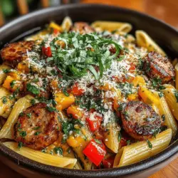 As the leaves begin to change and a crispness fills the air, there's no better way to embrace the autumn season than with a bowl of comforting pasta. The Cozy Autumn Chicken Sausage Pasta is a delightful recipe that encapsulates the warmth and richness of fall. Featuring savory chicken sausage and a medley of seasonal vegetables, this dish not only satisfies the palate but also nourishes the body. Perfect for cool evenings or family gatherings, this recipe is designed to be prepared effortlessly in a crockpot, making it an ideal choice for those with busy lifestyles.