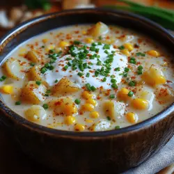 Corn chowder has long been a cherished dish in many households, celebrated for its rich, creamy texture and comforting flavors. It is a recipe that evokes feelings of warmth and nostalgia, often bringing to mind images of family gatherings and cozy evenings spent around the dinner table. The Creamy Delight Crockpot Corn Chowder is a modern twist on this classic dish, designed for those who appreciate the convenience of slow cooking without compromising on taste or quality.