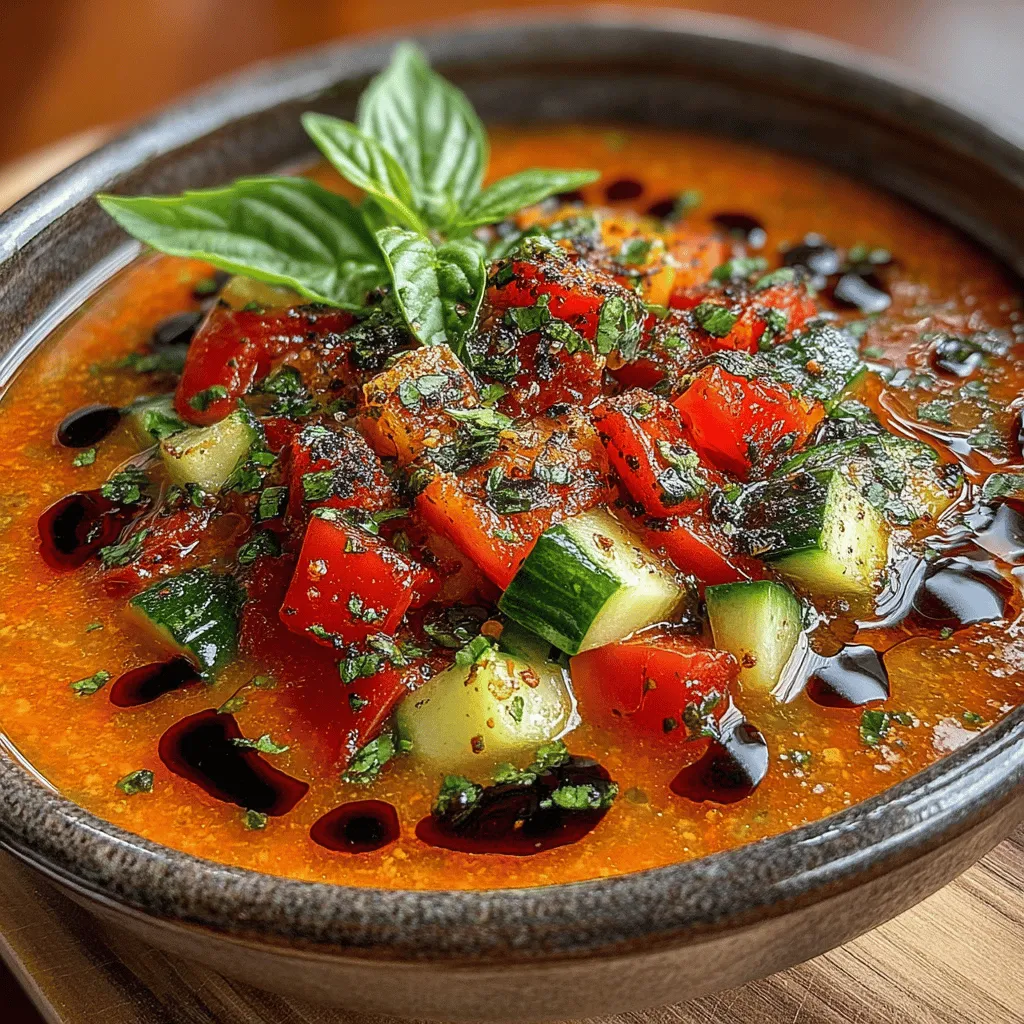 Exploring creative ways to enjoy fresh ingredients can lead to delightful culinary experiences, and the Balsamic Vinaigrette Soup is a testament to that. This refreshing dish combines the vibrant flavors of ripe tomatoes, crisp cucumbers, and aromatic herbs, all elevated by the tangy sweetness of balsamic vinegar. Perfect as an appetizer or a light meal, this soup is not only easy to prepare but also packed with nutrients. In this article, we will walk you through the ingredients, preparation steps, and the unique flavor profile of this innovative soup, ensuring you have all the information needed to recreate this dish in your own kitchen.