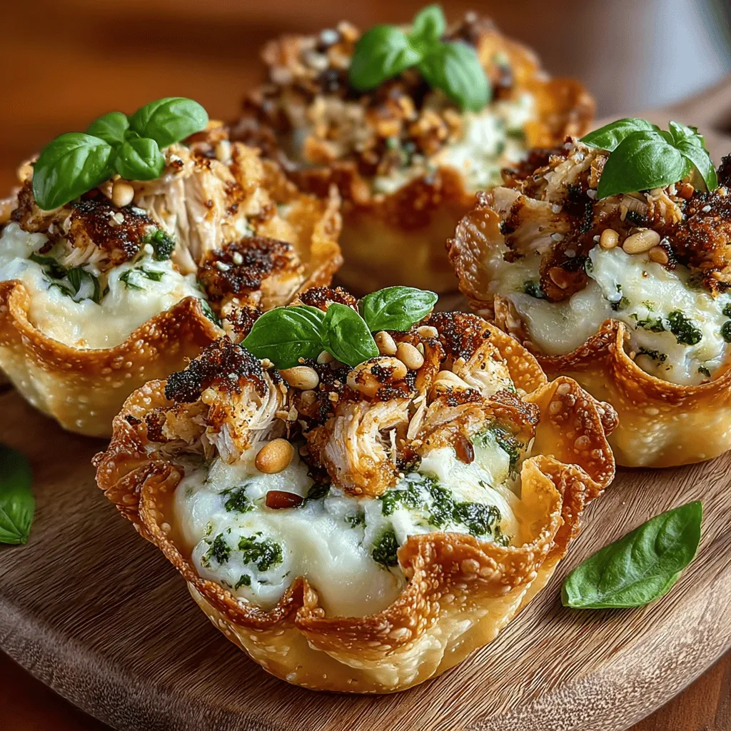 When it comes to versatile appetizers that are sure to impress, Mini Chicken Pesto Wonton Cups stand out as a delightful choice. These bite-sized treats combine the savory goodness of seasoned chicken, the aromatic freshness of basil, and the creamy richness of cheese, making them a favorite for gatherings, parties, or even quiet nights at home. Their appeal lies not only in their flavor profile but also in their convenient portion size, allowing guests to indulge without overindulging.