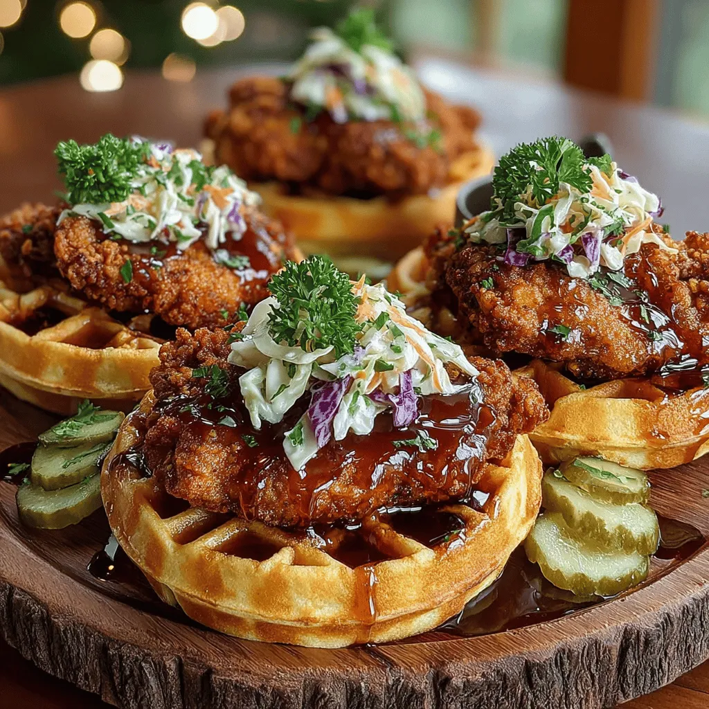 Chicken and waffles is a beloved comfort food duo that has made its way into the hearts and stomachs of many food enthusiasts. The combination of crispy fried chicken paired with fluffy waffles, typically drizzled with syrup, offers a delightful contrast of savory and sweet flavors that is hard to resist. This iconic dish has roots in Southern cuisine, where it was often enjoyed for breakfast or brunch, but its appeal has transcended regional boundaries, making it a popular choice for any meal of the day.