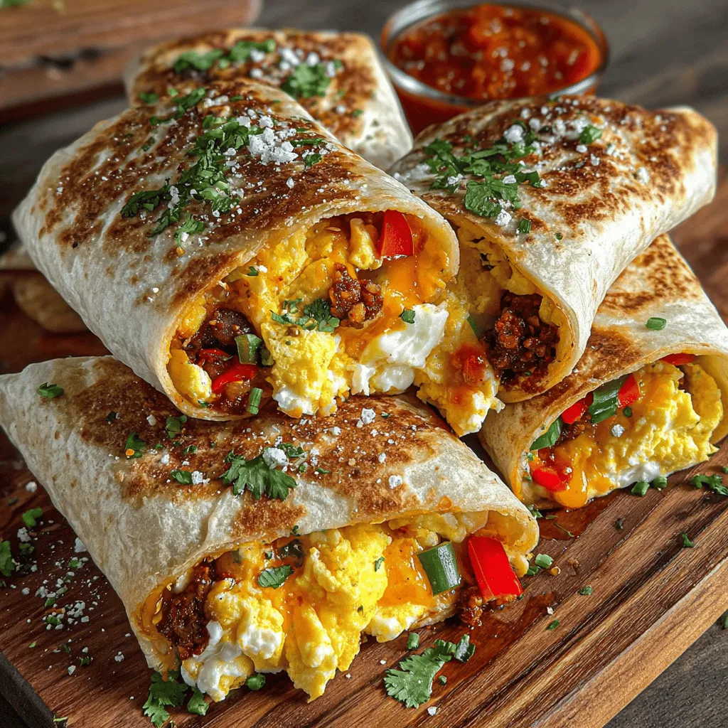 To create the perfect Spicy Chili Cheese Egg Breakfast Wraps, you’ll need a handful of fresh ingredients that are key to achieving the vibrant flavors and satisfying textures. Here’s a detailed look at what you’ll need: