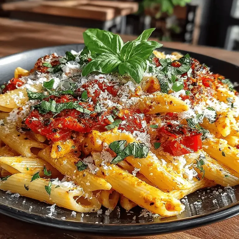 Indulging in a delicious pasta dish can transform an ordinary meal into an extraordinary experience. Creamy Roasted Red Pepper Pasta is a culinary delight that marries the sweetness of roasted red bell peppers with the richness of cream, creating a dish that is as comforting as it is satisfying. The vibrant colors of the sauce not only make it visually appealing but also serve as an invitation to savor its rich flavors and creamy texture. Whether you're preparing a quick weeknight dinner or aiming to impress guests at a special gathering, this recipe is a perfect choice.