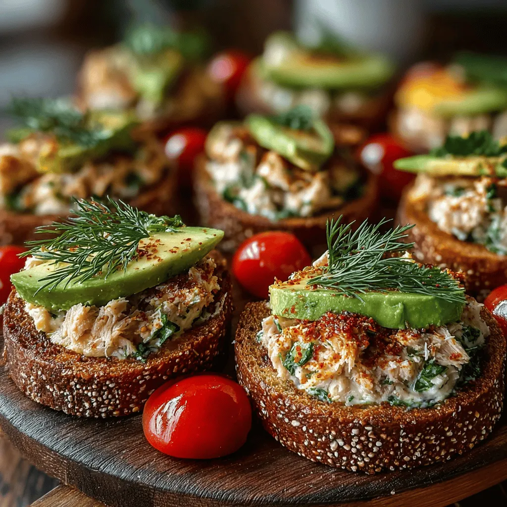 When it comes to light and refreshing appetizers or lunch options, few dishes can compete with Tuna Delight Circles. This delightful recipe combines the robust flavor of tuna with the creamy richness of avocado, all nestled between slices of wholesome bread. Not only is this dish visually appealing, but it also offers a burst of flavors that tantalize the taste buds. Whether you're hosting a casual gathering with friends or planning an elegant brunch, Tuna Delight Circles are versatile enough to suit any occasion.