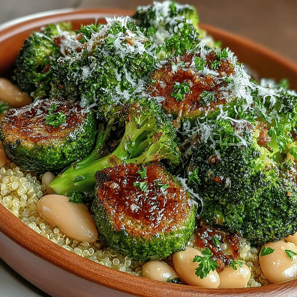 In the quest for nutritious and satisfying meals, the Savory Roasted Broccoli and White Bean Bowl stands out as a vibrant and wholesome dish that caters to both health-conscious eaters and flavor enthusiasts. This bowl combines the earthy richness of roasted broccoli with the creamy texture of white beans, creating a delightful harmony of flavors and textures. Perfect for lunch or dinner, this recipe is not just a meal; it's a celebration of plant-based eating that encourages us to embrace fresh ingredients and wholesome nutrition.