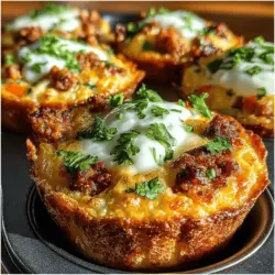 Mini frittata cups are the perfect embodiment of culinary versatility, serving as an ideal breakfast, snack, or even a light lunch option. Whether you’re rushing to work or hosting a weekend brunch, these bite-sized delights will satisfy your cravings without sacrificing flavor. The harmonious pairing of sweet potatoes and chorizo creates a unique blend that not only tantalizes your taste buds but also delivers a nutritious punch.