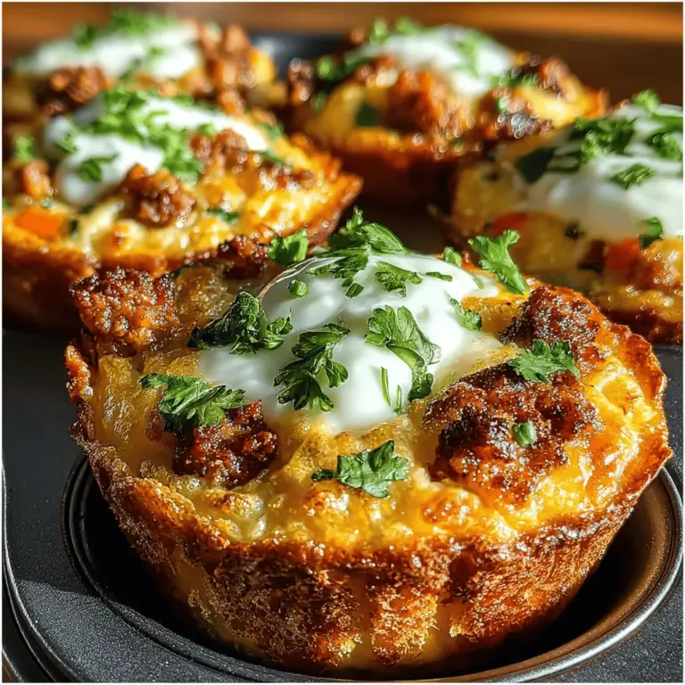 Mini frittata cups are the perfect embodiment of culinary versatility, serving as an ideal breakfast, snack, or even a light lunch option. Whether you’re rushing to work or hosting a weekend brunch, these bite-sized delights will satisfy your cravings without sacrificing flavor. The harmonious pairing of sweet potatoes and chorizo creates a unique blend that not only tantalizes your taste buds but also delivers a nutritious punch.