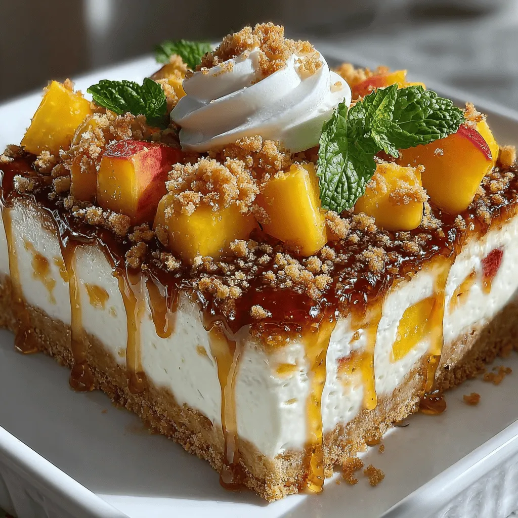 As the temperature rises and the days stretch longer, the craving for refreshing desserts grows stronger. Frozen treats offer a delightful way to cool down, and among the myriad of options available, frozen desserts stand out for their versatility and appeal. They serve as a perfect indulgence during summer picnics, family gatherings, or simply as a sweet escape from the heat. Today, we’re diving into a recipe that embodies all the joys of summer: Frozen Yogurt Peach Pie Bars.